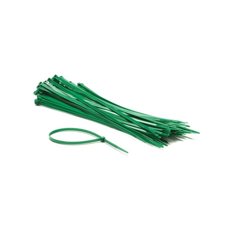 Colliers de serrage en nylon - 4.8 x 300 mm - vert (100 pcs) Perel ECTG300