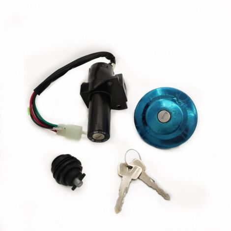 Jeu de Serrures Complet pour Yamaha YBR125 - Compatible Modèles 2002-2013 - Contact, Réservoir, Guidon et Boîte à Outils