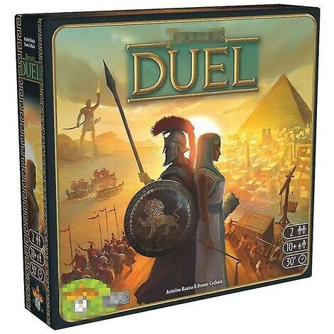 Jeu de société d'extension 7 Wonders 7 Wonders Duel Jeu de société stratégique à 2 joueurs Version anglaise Jeu de cartes-