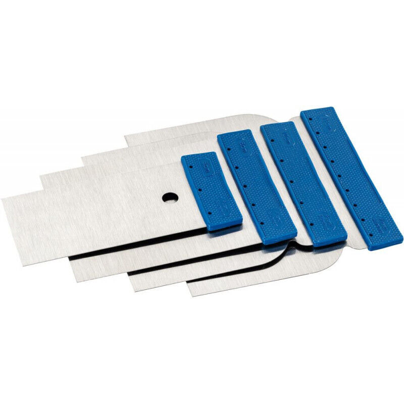 Jeu de spatules japonaises, 4 pièces, acier 50/80/100/120 mm