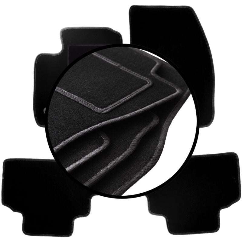 Jeu de tapis en velours pour : Ford Tourneo Courier kombivan (2014-)