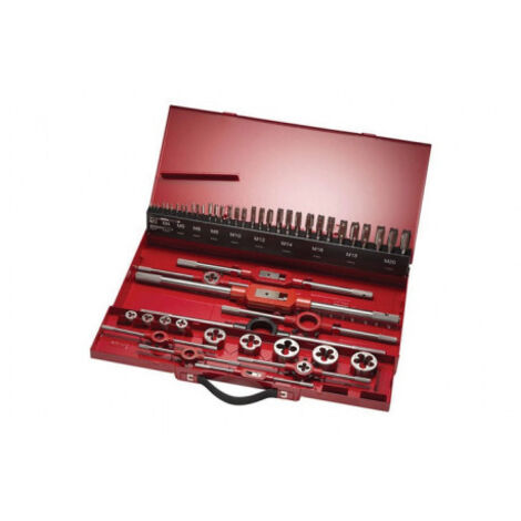 Jeu de tarauds 30 pièces M3-M20 30tlg. HSS Boîte métallique