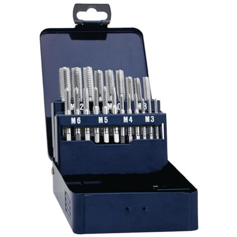 Jeu de tarauds à main M3-M12 HSS 21 pièces