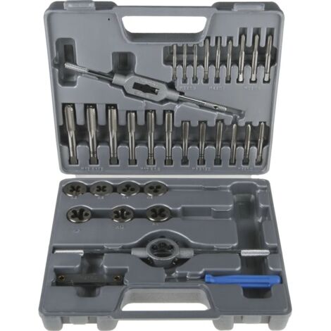 Jeu de tarauds et filières RS PRO 32 pièces,  en Acier au carbone ( Prix pour 1 Jeu )