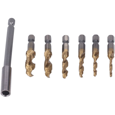 Jeu de Tarauds et Forets Hexagonaux M3-M10 pour Acier, Aluminium et Tôle Fine