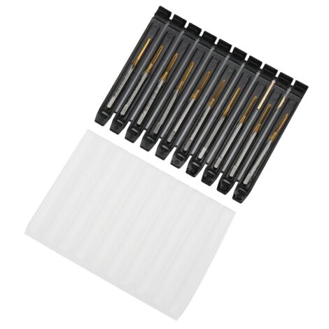 Jeu de Tarauds M1.9 x 0.4 en Acier Rapide Revêtu, Filetage Métrique Gros Pas, Outil de Taraudage