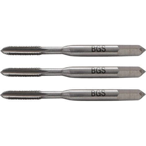 Jeu de tarauds pré-taraud et filière HSS-G M3 x 0,5 3 pièces Kraftmann