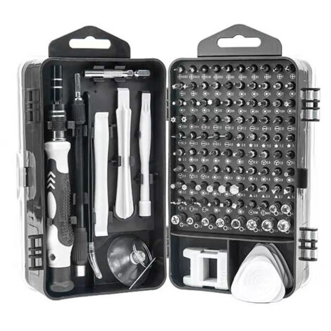 Jeu de tournevis 115 en 1, jeu d'embouts de tournevis multifonctionnel de précision pour téléphone portable lunettes montre démontage outil de réparation