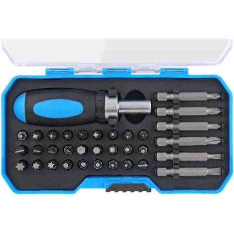 Jeu de tournevis 34 pièces, tournevis multi-têtes, jeu de tournevis en acier allié, accessoires