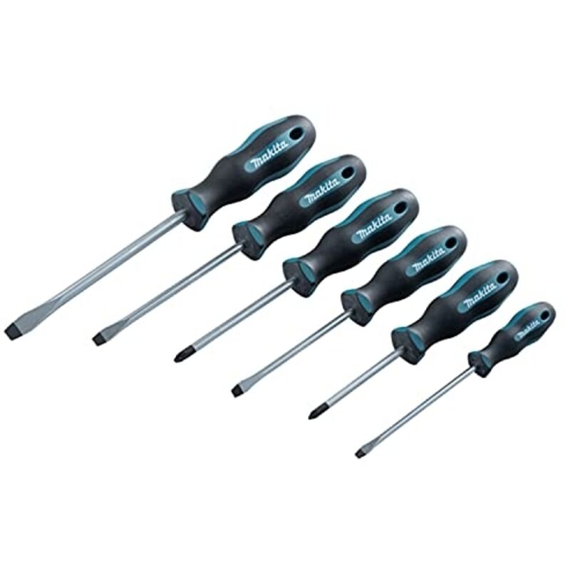 Jeu de 6 tournevis plats et Pozi MAKITA E 10512 Garantie
