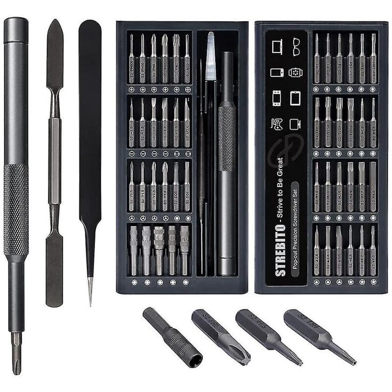 Jeu de tournevis 50 en 1 Jeu de tournevis de précision, kit d'outils électroniques pour pc, ordinateur portable, Rc, ordinateur, p