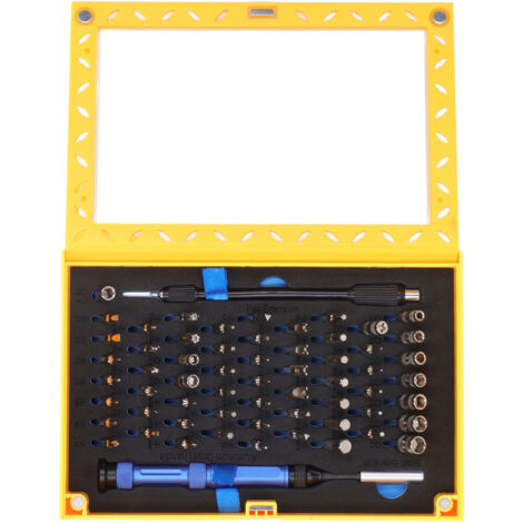 Jeu de tournevis 63 en 1, combinaison de tournevis multifonctionnel, poignée de douille pour la réparation électronique