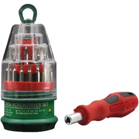 Jeu De Tournevis Avec Coffret - Outils de Précision en Acier de Réparation - Petit Coffret De Tournevis Avec Boîtier,Pour Électronique Téléphone PC Lunettes Bijoux Électroménagers Meubles