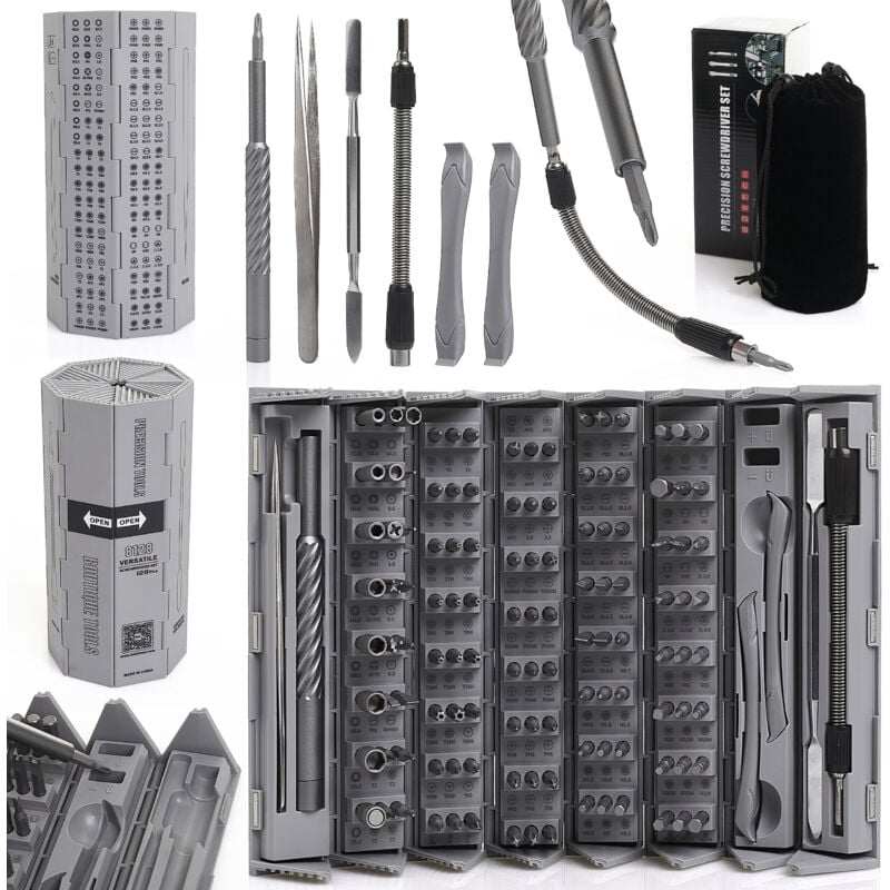 Jeu de tournevis de précision 128 pcs.