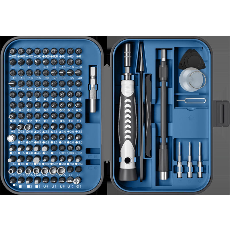 Jeu de tournevis de précision 130 en 1 avec kit d'outils de réparation 120 positions Kit de tournevis magnétique avec mini étui intégré pour
