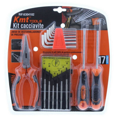 Jeu De Tournevis De Précision 17 Accessoires Avec Pinces Tournevis Clés Hexagonales