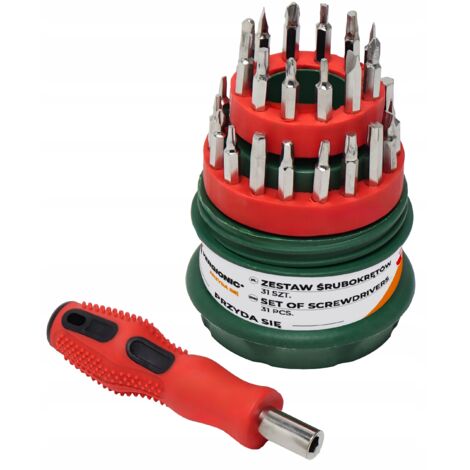 JEU DE TOURNEVIS DE PRÉCISION 3 EN 1 EMBOUTS TORX 31 pièces VERGIONIC
