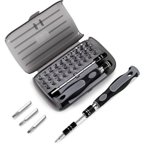 Jeu de tournevis de précision 32 en 1 - Jeu de mini tournevis magnétiques Kit de réparation électronique bricolage, outils informatiques pour PC, MacBook, iPhone, lunettes, montres, smar