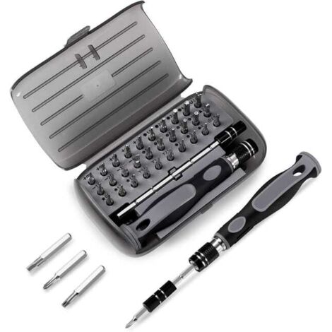 Jeu de Tournevis de Précision 32 en 1 Magnétique avec Embouts CRV 60HRC pour Réparation PC MacBook iPhone et Électronique