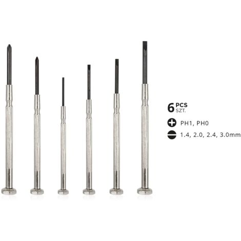 Jeu de tournevis de précision 6 pièces amio-02408