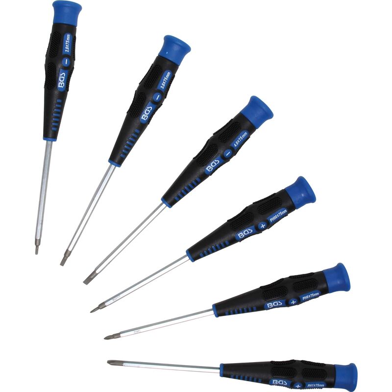 Jeu de tournevis de précision 6 pièces bgs 9151