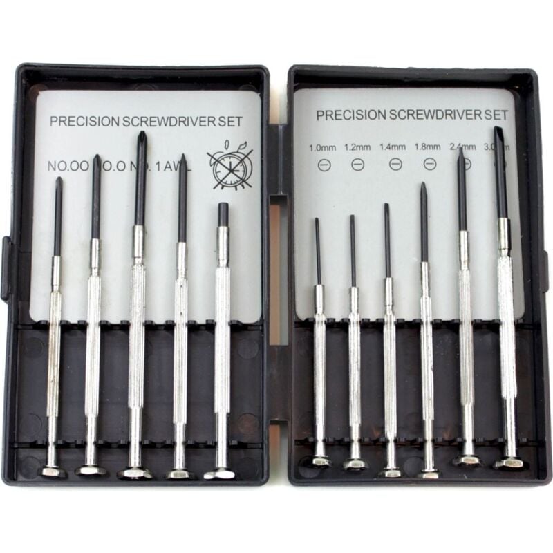 Fei Yu - Jeu de tournevis d'horloger, 11 pièces, outils de mécanique de précision
