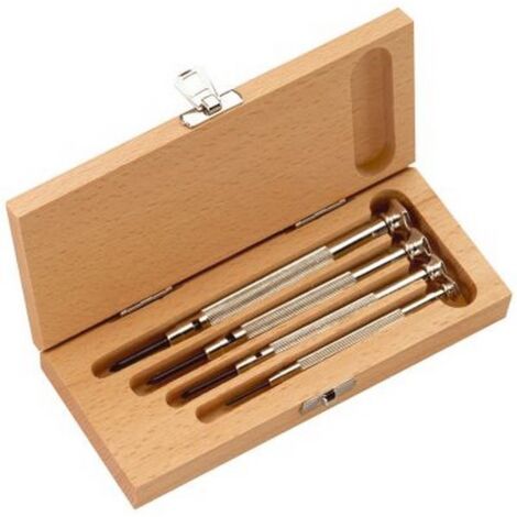 Jeu de tournevis d'horloger, 4 pièces