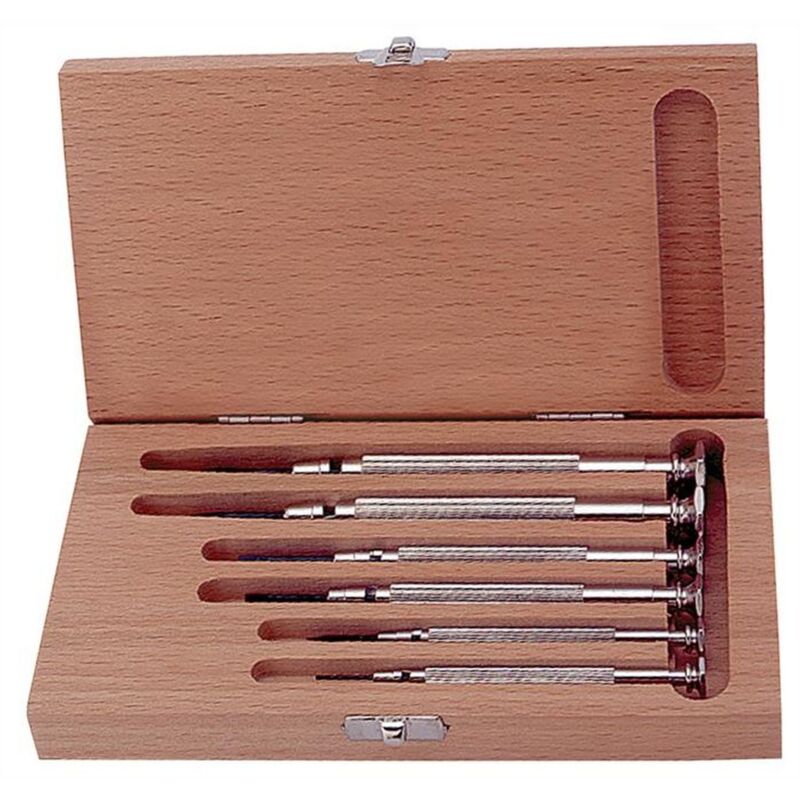 Turnus - Jeu de tournevis d'horloger, 6 pièces