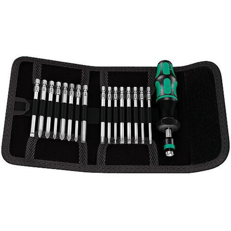 Jeu de tournevis dynamométriques KK 60 Torque 17 pièces. 1,2-3 Nm réglable