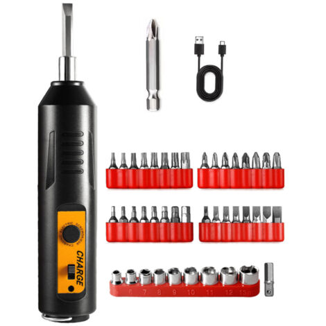 Jeu de tournevis électrique haute précision multifonctionnel, chargement USB, outil de réparation pour téléphones portables, ordinateurs et appareils électroménagers
