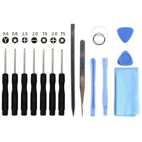 Jeu de Tournevis P2 P5 P6 Pentalobe Screwdriver, étoile à 5 Branches, 0,8 mm, 1,2 mm et 1,5 mm, T5 Trox, Tournevis pour Apple, iPhone, Macbook Pro