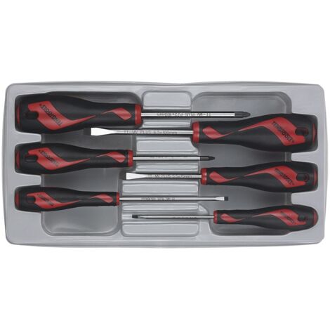Jeu de tournevis plat, PZ 6pcs Teng Tools MD906N4