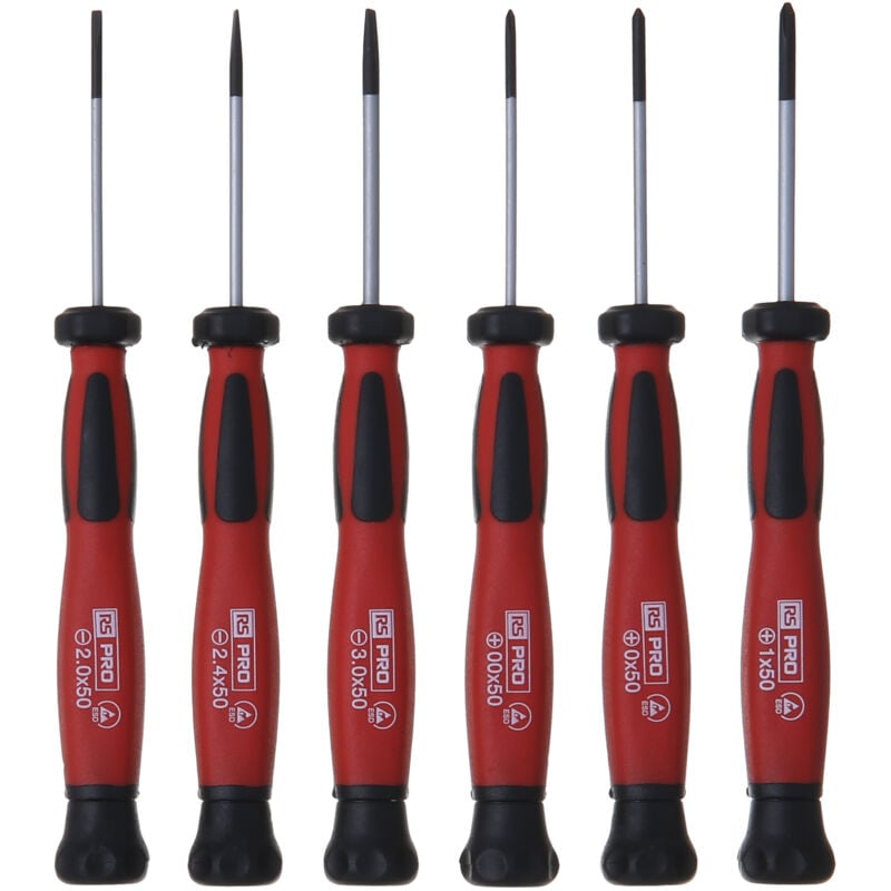 Rs Pro - Jeu de tournevis esd Phillips, tête fendue 6 pièces, esd ( Prix pour 1 )