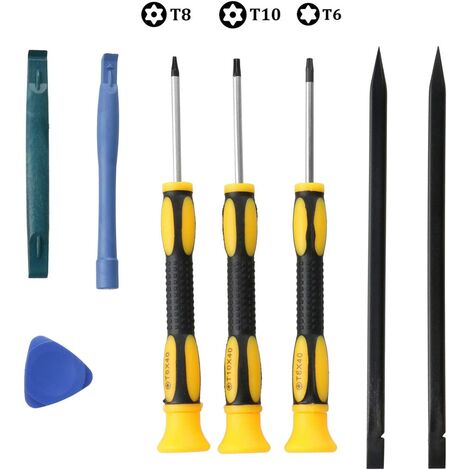 Jeu de Tournevis Torx, Jeu de Tournevis à Pointe Torx de précision Precy Kit de réparation de Levier pour PS3, PS4, Manette Xbox One, Xbox 360，SEMAket