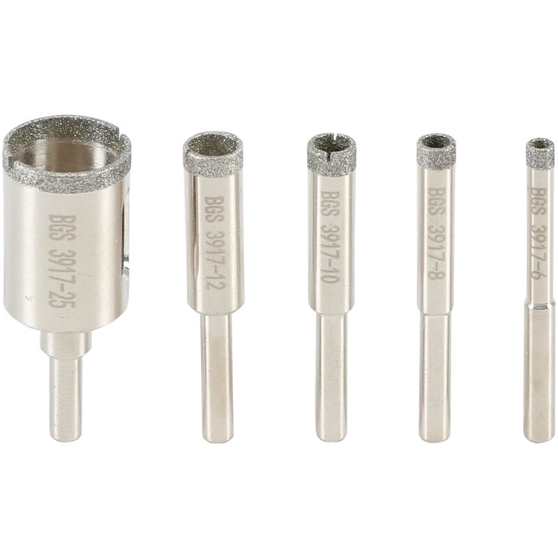 Bgs Technic - jeu de trépans à diamants 5 pièces bgs 3917