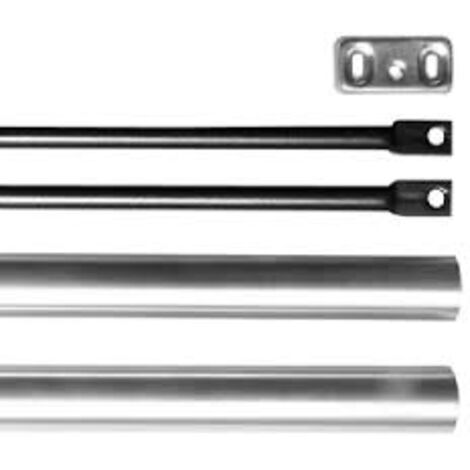 Jeu de tringles et capots pour porte 2400 m + Obturateur ISEO - Gris - 94100207