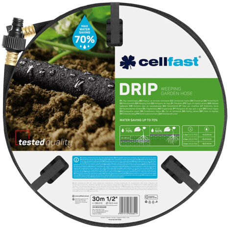 jeu de tuyaux pores d'irrigation 12,5mm x 30m cellfast