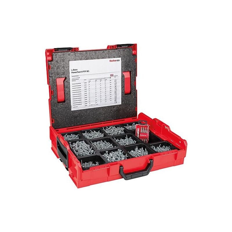 Assortiment de vis, L-Boxx 102, Power-Fast ii, PanHead, 1801- pièces