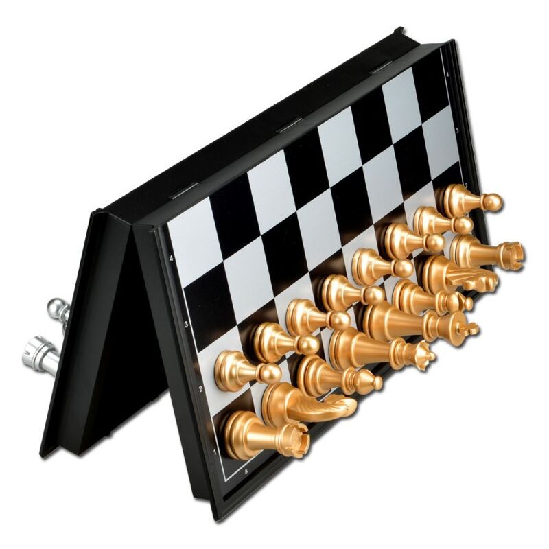 Jeu d'échecs, échiquier magnétique pliable, échecs portables