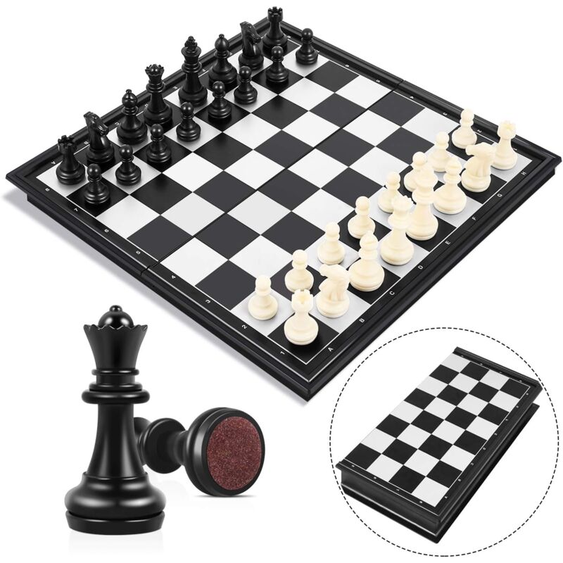 Fei Yu - Jeu d'échecs, échiquier magnétique pliable, échiquier portable