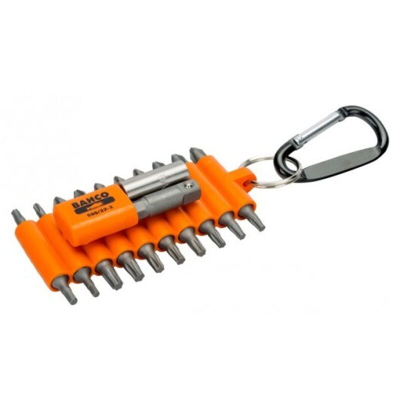 Bahco - Porte-embout 1/4 en caoutchouc pr vis PH/TORX®/6 pans, 20 mmx50 mmx80 mm - 22pc