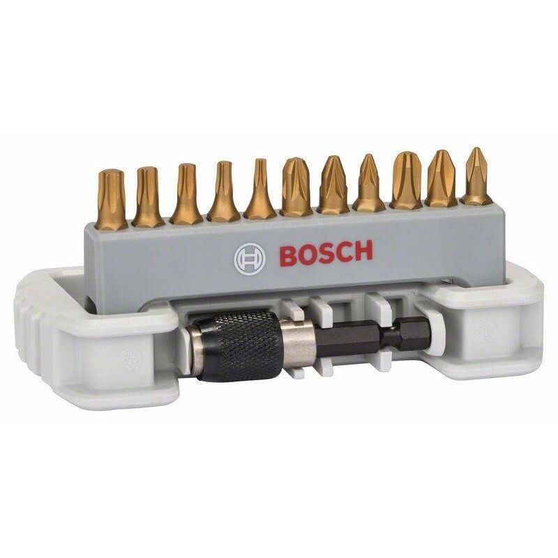 Bosch - Jeu d'embouts de vissage Max Grip 11 pièces ph pz Torx porte-embouts à changement rapide - 2608522126