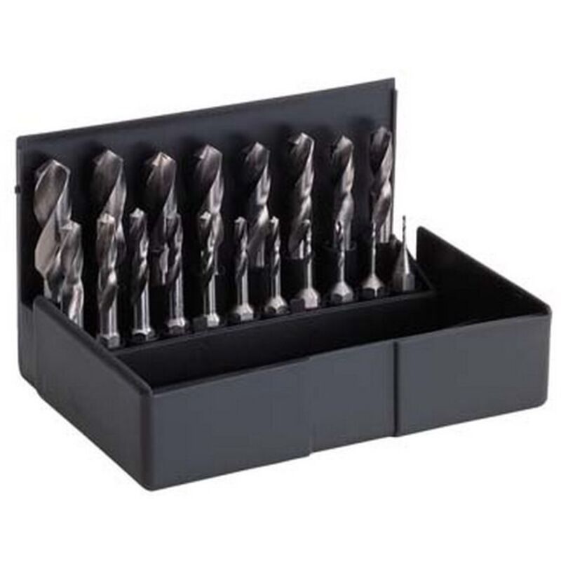 Volkel - Jeu d'embouts à foret hélicoïdal, ø nominal : 1,00-10,00 mm, Pas 0,5 mm