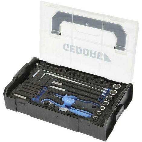 Jeu d'embouts avec cliquet 1/4" et porte-embouts manuel en L-BOXX mini®.