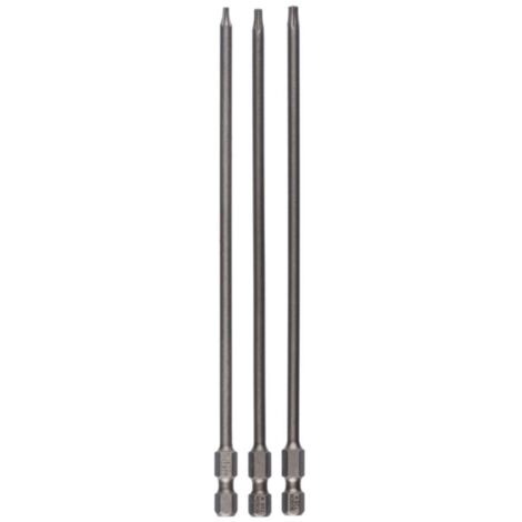 Jeu d'embouts de vissage extra-durs Bosch, 3 pces T8, T10, T15, 152 mm -2607001763