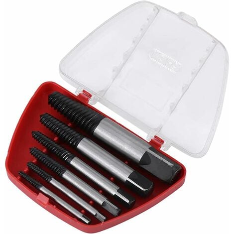 Jeu D'Extracteurs de Goujons, 6pcs Extracteur de Vis pour Boulons ou Vis Endommagés，Fonepro