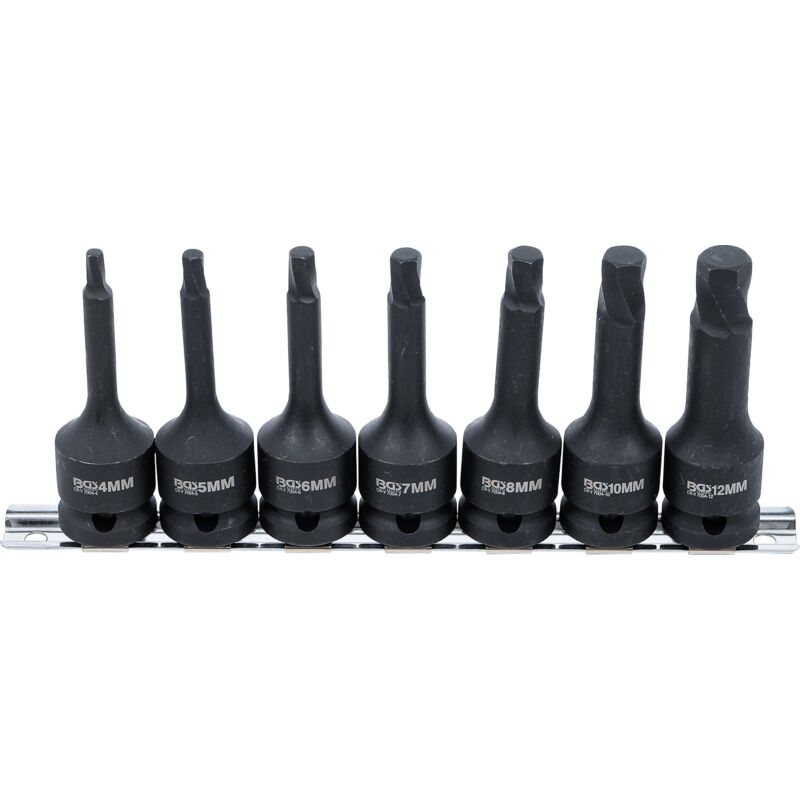 Jeu d'extracteurs de vis 12,5 mm (1/2") pour six pans creux 4 - 12 mm 7 pièces