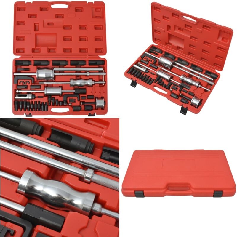 Vidaxl - Jeu d'extracteurs d'injecteur diesel Acier - Outil Extraction Injecteur Diesel - Kit Outil Mécanique - Outil Réparation Voiture - Accessoire