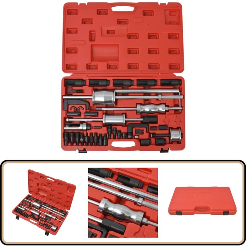 Vidaxl - Jeu d'extracteurs d'injecteur diesel Acier - Outil Extraction Injecteur Diesel - Kit Outil Mécanique - Outil Réparation Voiture - Accessoire