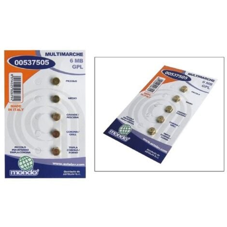 AUTRES Jeu d'injecteurs butane universel diam. 6mm pour Cuisinière Multi-marques 00537505
